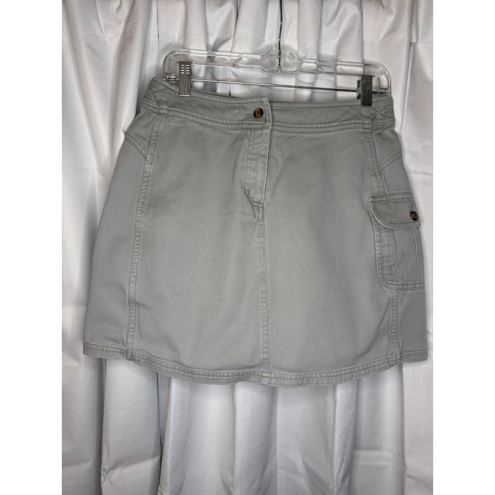 Vintage Westbound Greige Cotton Utility Cargo Mini Skort Y2K Gorpcore